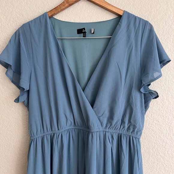 NWOT Lost in the Moment Slate Blue Maxi Dress - Picture 4 of 6